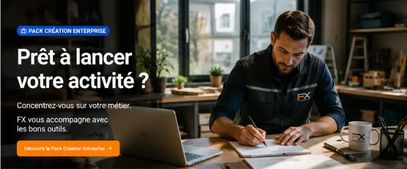 Artisan créateur d'entreprise accompagné par FX Informatique Vesoul